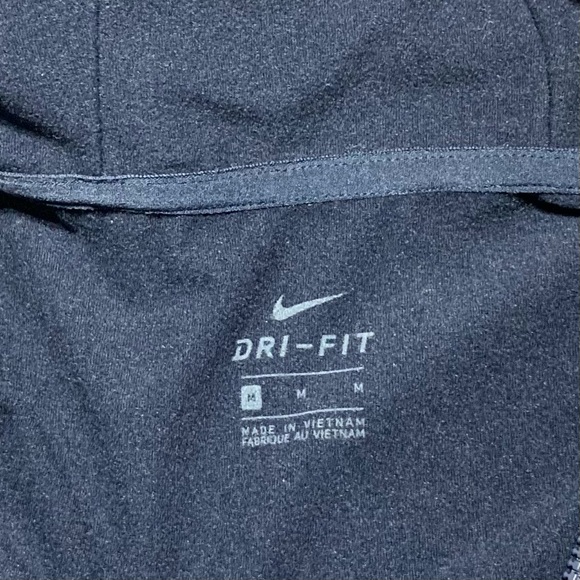 Nike Blue Dri-Fit Fleece Lined Hooded Athletic Jacket Unisex Sz Medium Youth - Picture 7 of 15